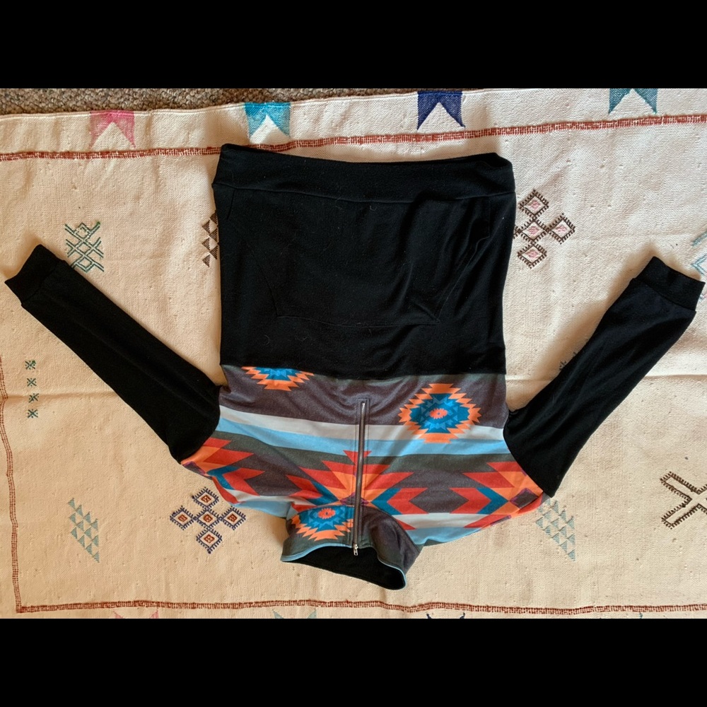 Aztec quarter zip sweater